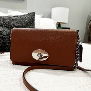 Coach leather crossbody bag